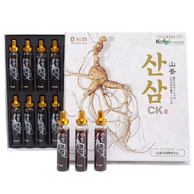 농업법인(주)산초당,산양산삼앰플 20ml*15병(1세트)